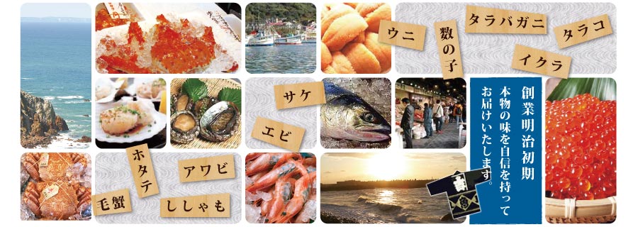 北海道の高級カニ、えび、鮭、イクラなど新鮮な北の逸品を販売 株式会社 能登水産